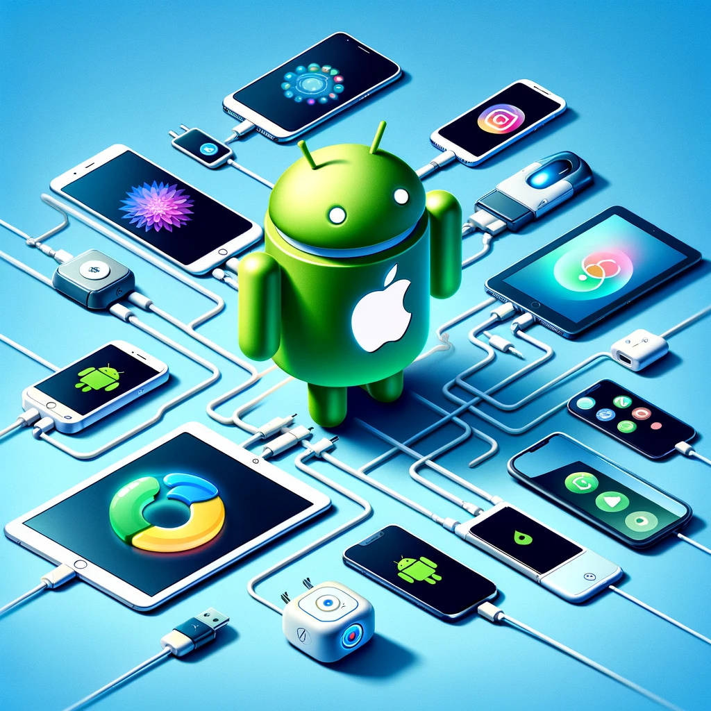 Android vs iOS - Android Seamlessly integrates with a wide selection of external devices